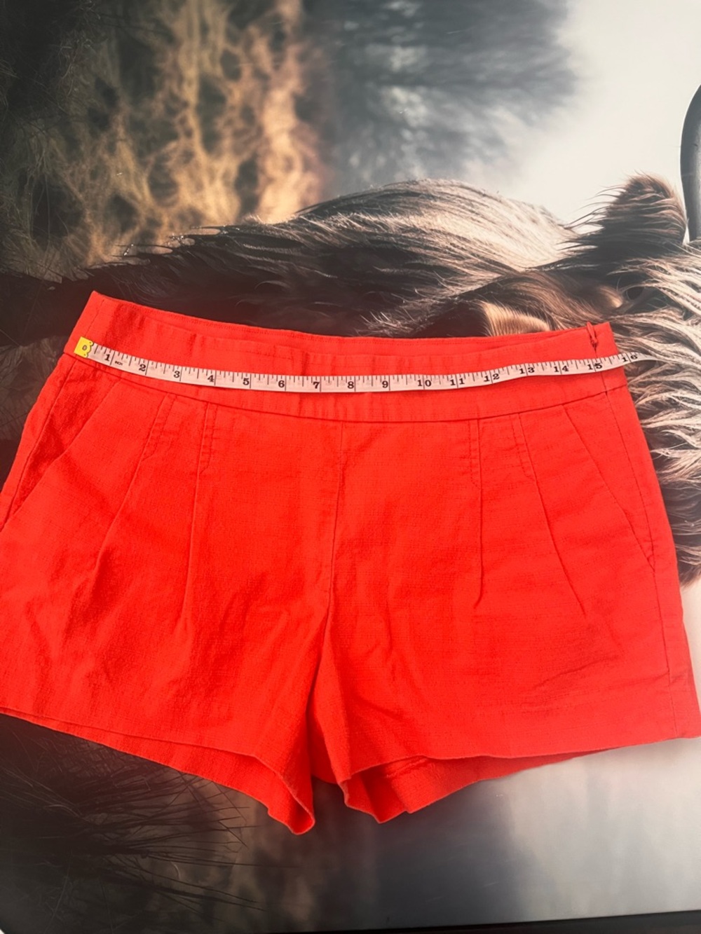 J. Crew Coral-Red High Waist Tailored Shorts - Picture 4 of 8
